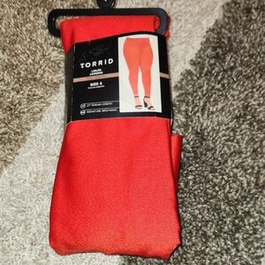Torrid Bold Red Leggings
